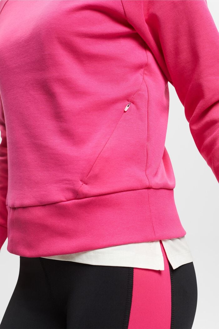 Sweatshirt met ritszakken, PINK FUCHSIA, detail image number 2