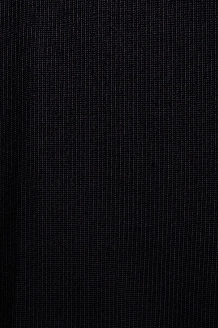 Geribde trui met turtleneck, BLACK, detail image number 4