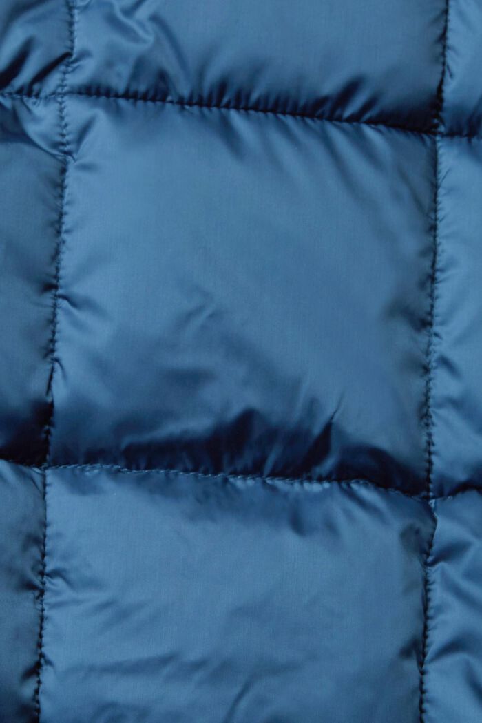 Gewatteerde mantel met tunnelkoord op taillehoogte, BLUE LAVENDER, detail image number 5