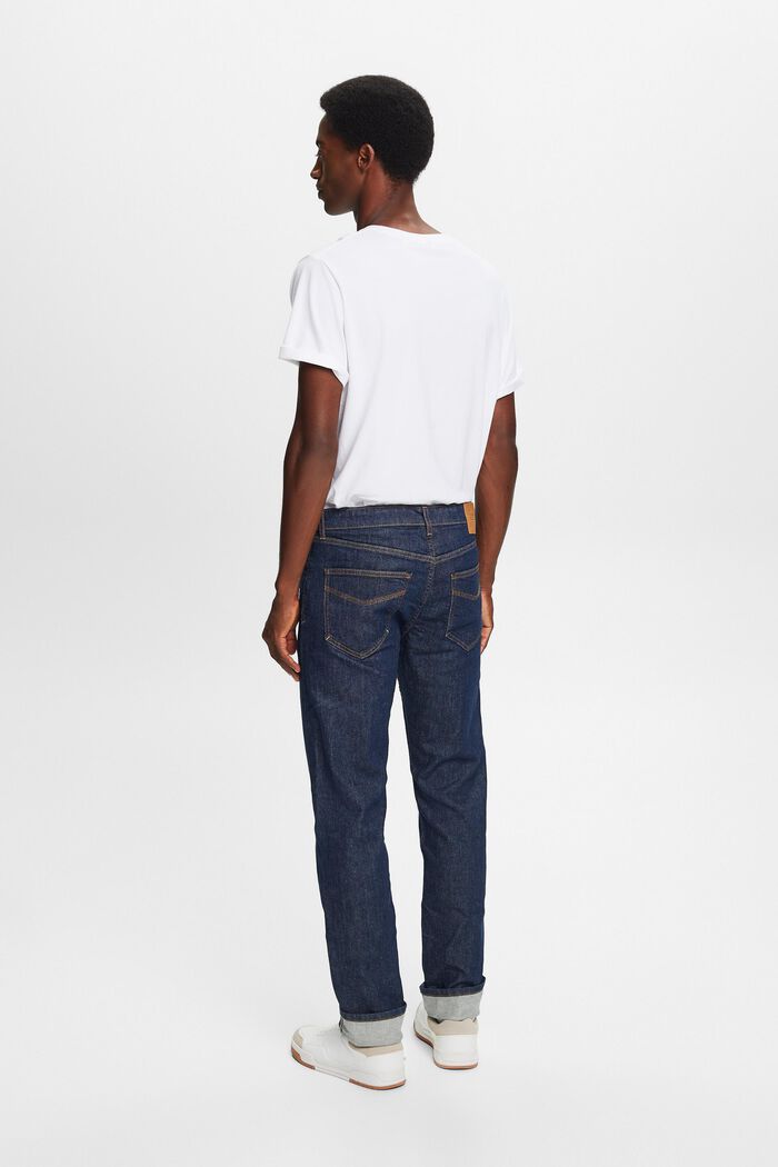Rechtlijnige jeans met middelhoge taille, BLUE RINSE, detail image number 3
