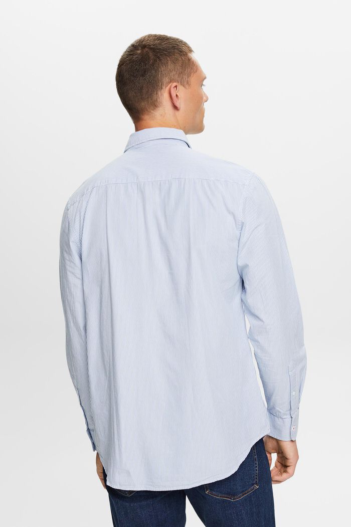 Gestreept shirt van katoen-popeline, LIGHT BLUE, detail image number 3