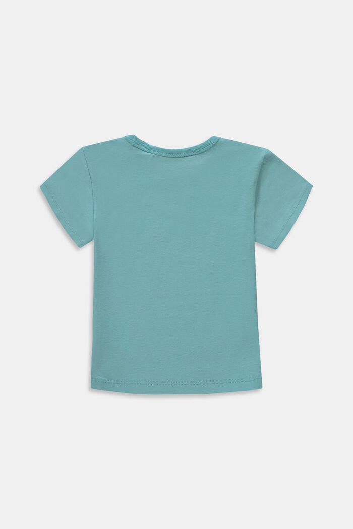 T-shirt met print, organic cotton, TEAL BLUE, detail image number 1