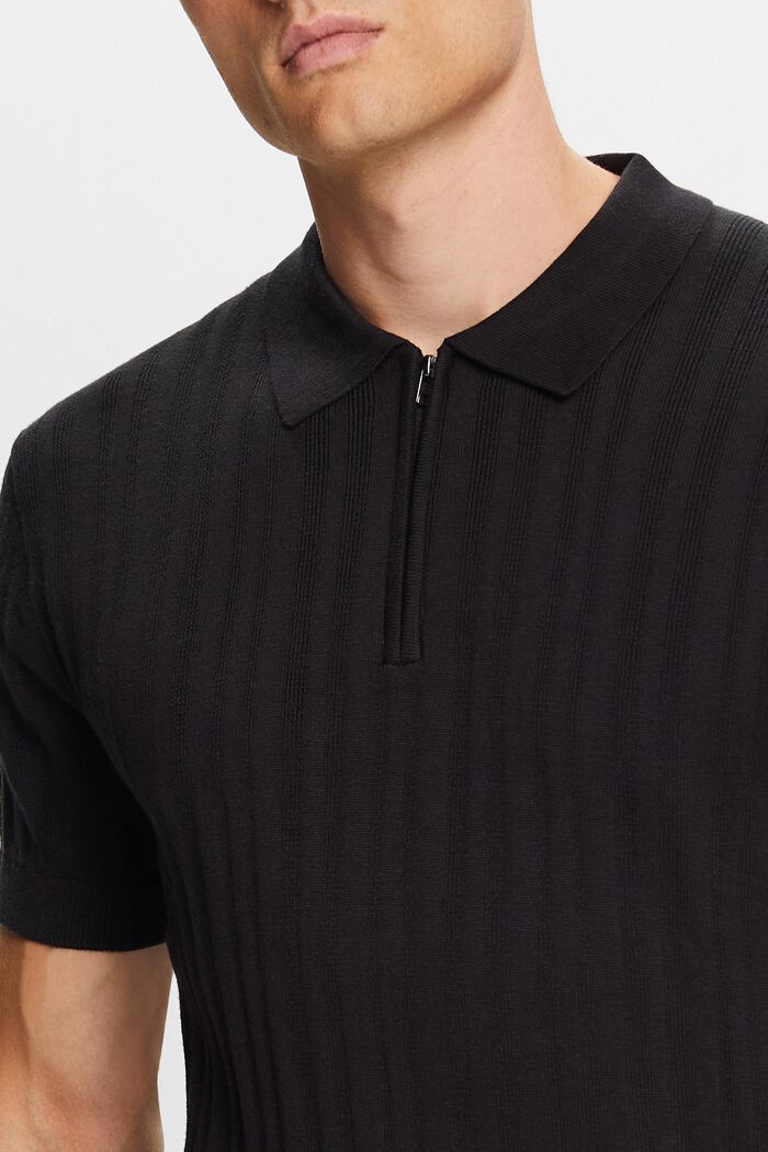 Poloshirt met slim fit, BLACK, detail image number 2