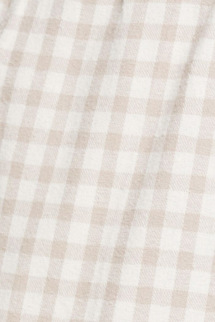 Geruite pyjamabroek van flanel, SAND, detail image number 4