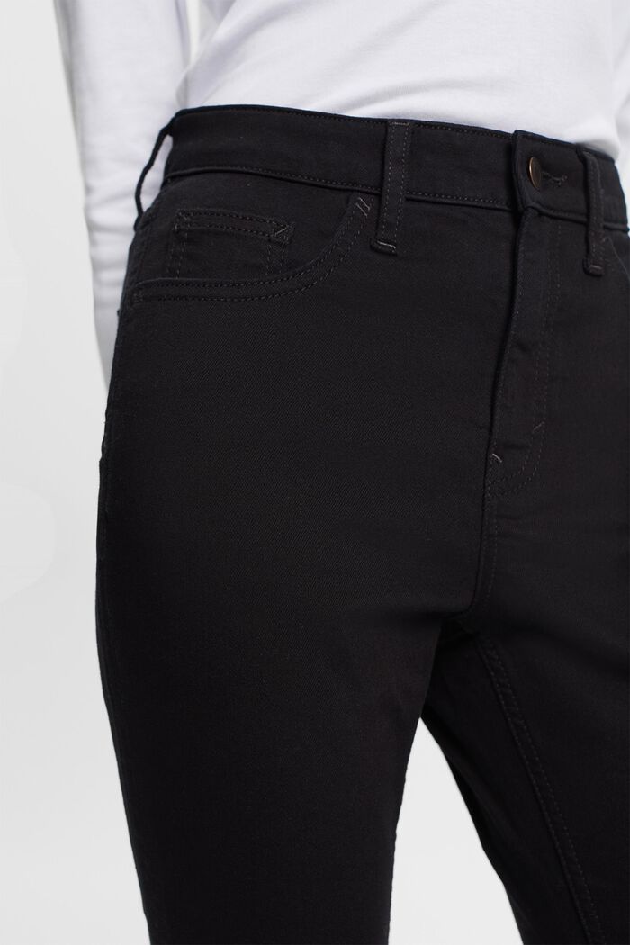 Skinny jeans die niet verbleekt, elastisch katoen, BLACK RINSE, detail image number 2