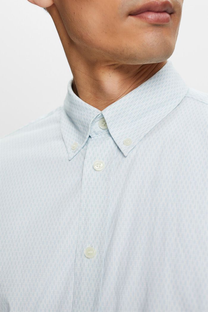 Katoenen overhemd met print en een relaxed fit, WHITE, detail image number 2