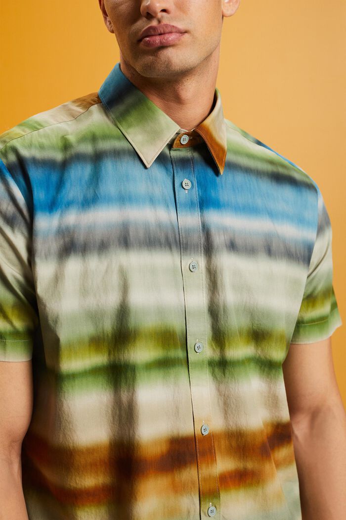 Buttondown-overhemd met print, LEAF GREEN, detail image number 2