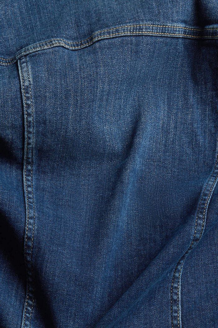 Denim jack met een slim fit, BLUE DARK WASHED, detail image number 1