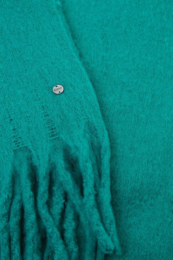 Donzige sjaal, EMERALD GREEN, detail image number 1