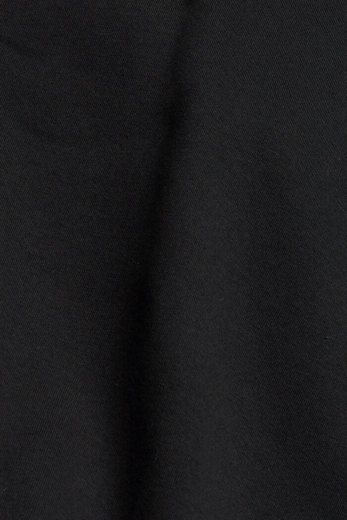 Tweekleurige hoodie met ritsdetails, BLACK, detail image number 4
