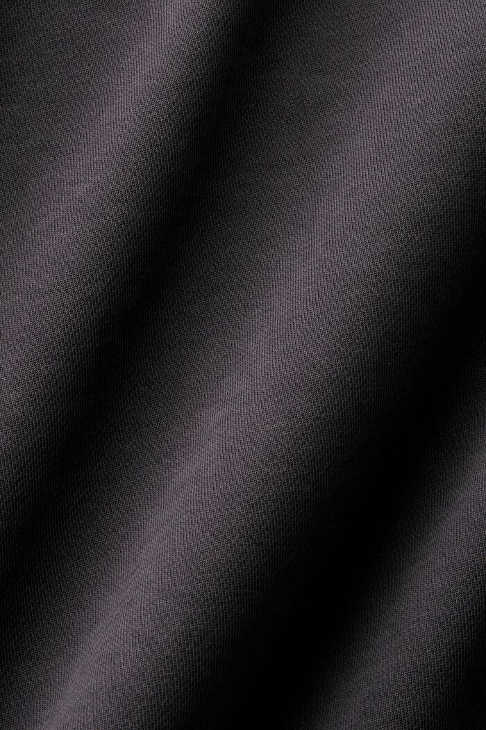 Sweatshirt met logo en ronde hals, ANTHRACITE, detail image number 5
