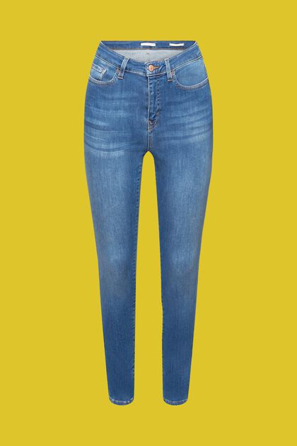Stretchjeans met een skinny fit, BLUE MEDIUM WASHED, overview