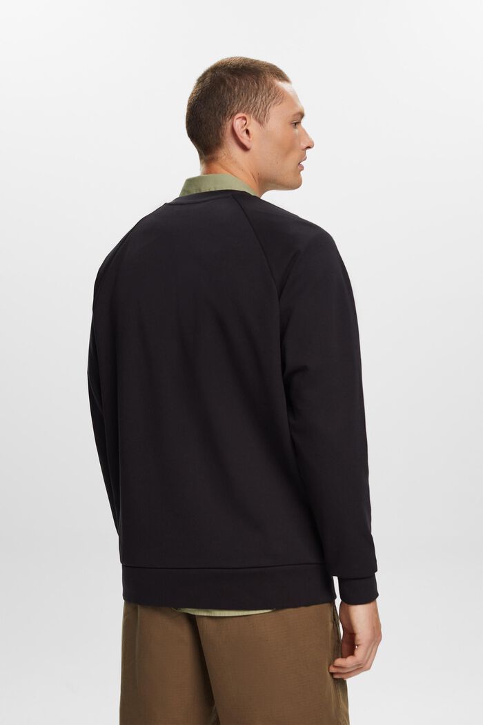 Basic sweatshirt, katoenmix, BLACK, detail image number 3