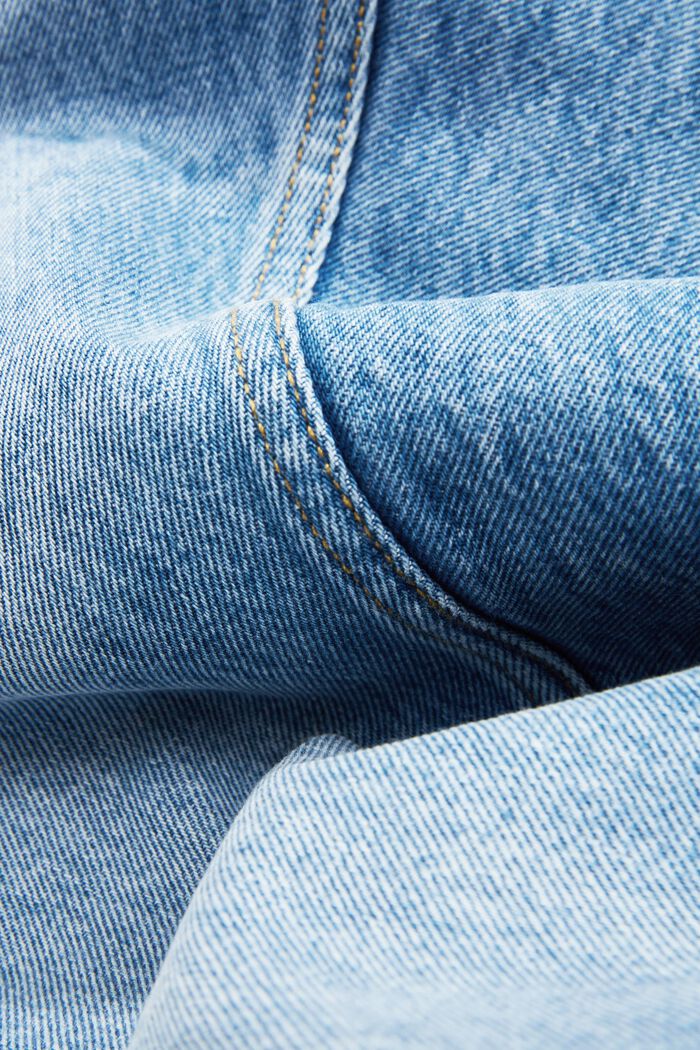 Jeans met rechte pijpen, organic cotton, BLUE LIGHT WASHED, detail image number 1