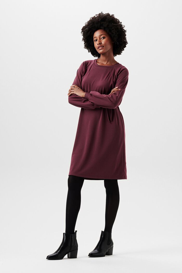 Dresses knitted, PLUM BROWN, detail image number 1