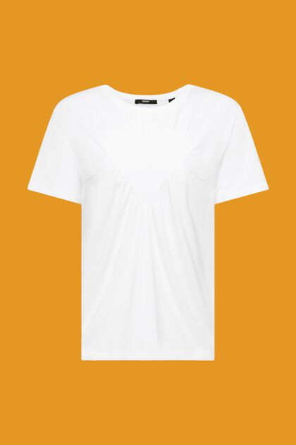 T-shirt met fraai hart, WHITE, overview