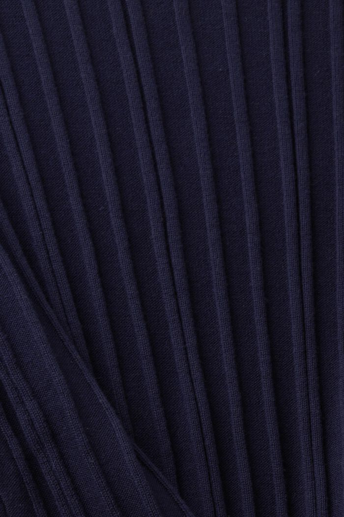 Geribde trui met korte mouwen, NAVY, detail image number 4