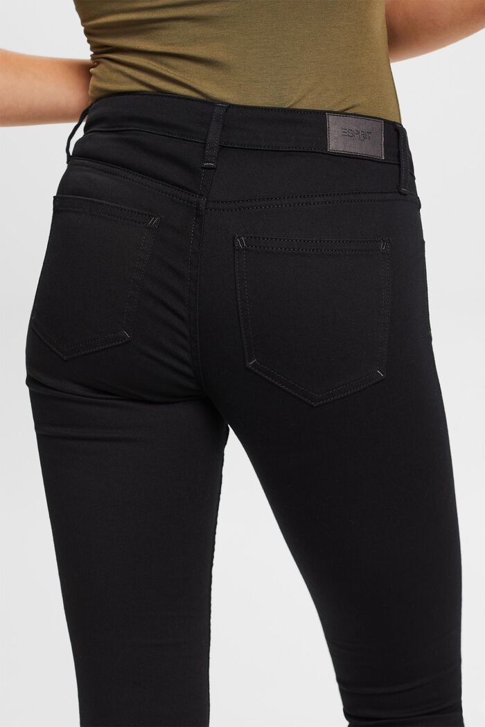Mid rise skinny jeans, BLACK RINSE, detail image number 3