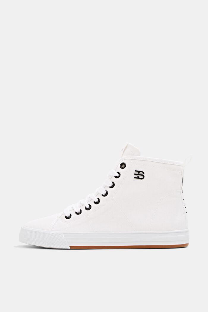 Sneakers met een hoge schacht, WHITE, detail image number 0