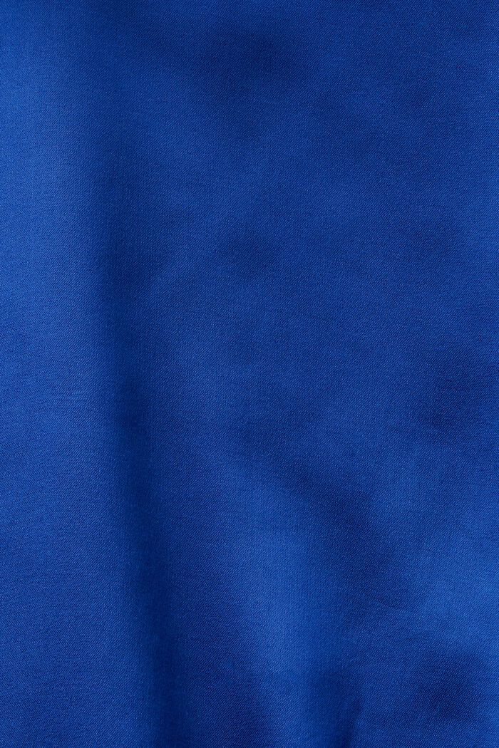Satijnen blouse met lange mouwen, BRIGHT BLUE, detail image number 6