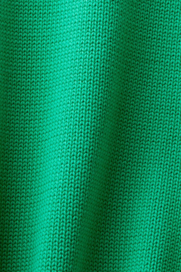 Katoenen trui met turtleneck, GREEN, detail image number 5