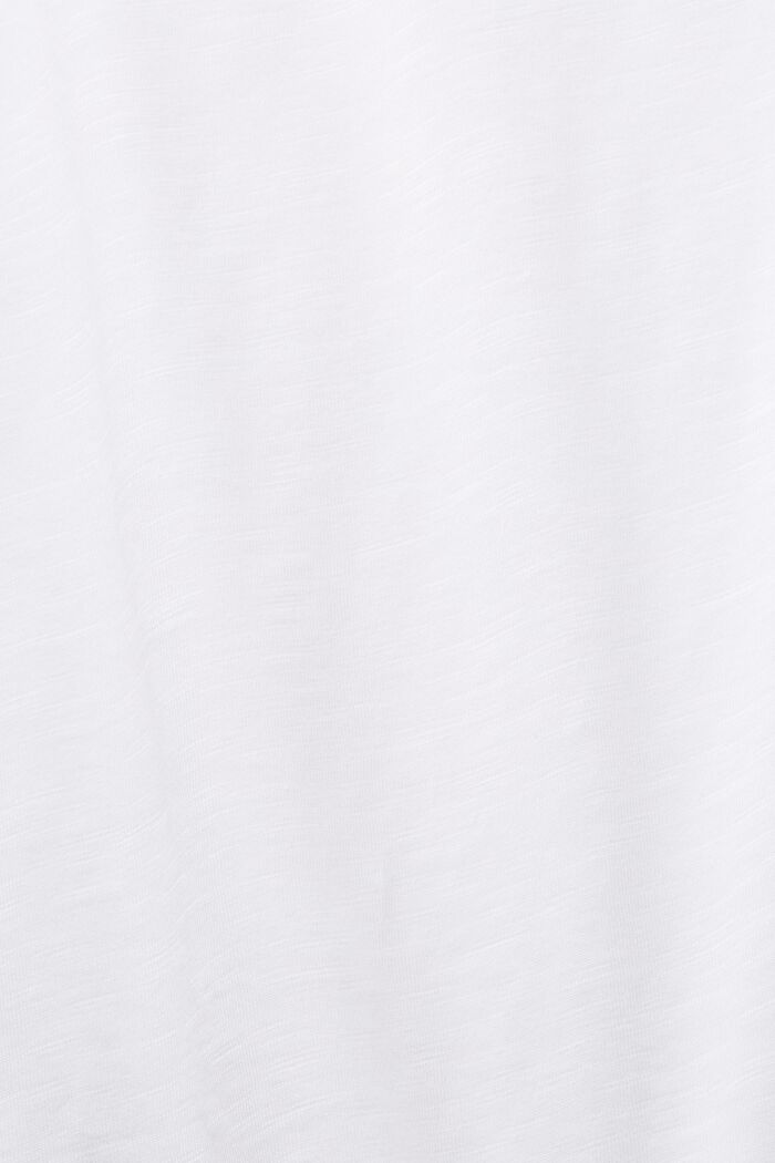 T-shirt met kanten detail, WHITE, detail image number 4
