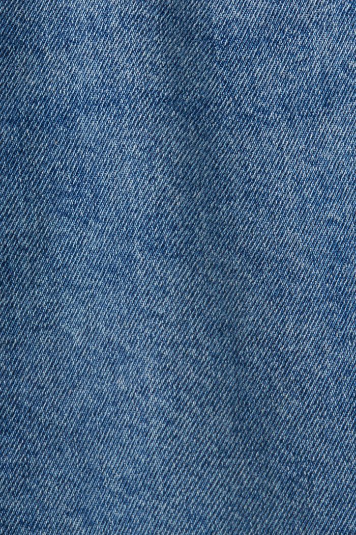 Straight jeans met retrolook en hoge taille, BLUE MEDIUM WASHED, detail image number 6