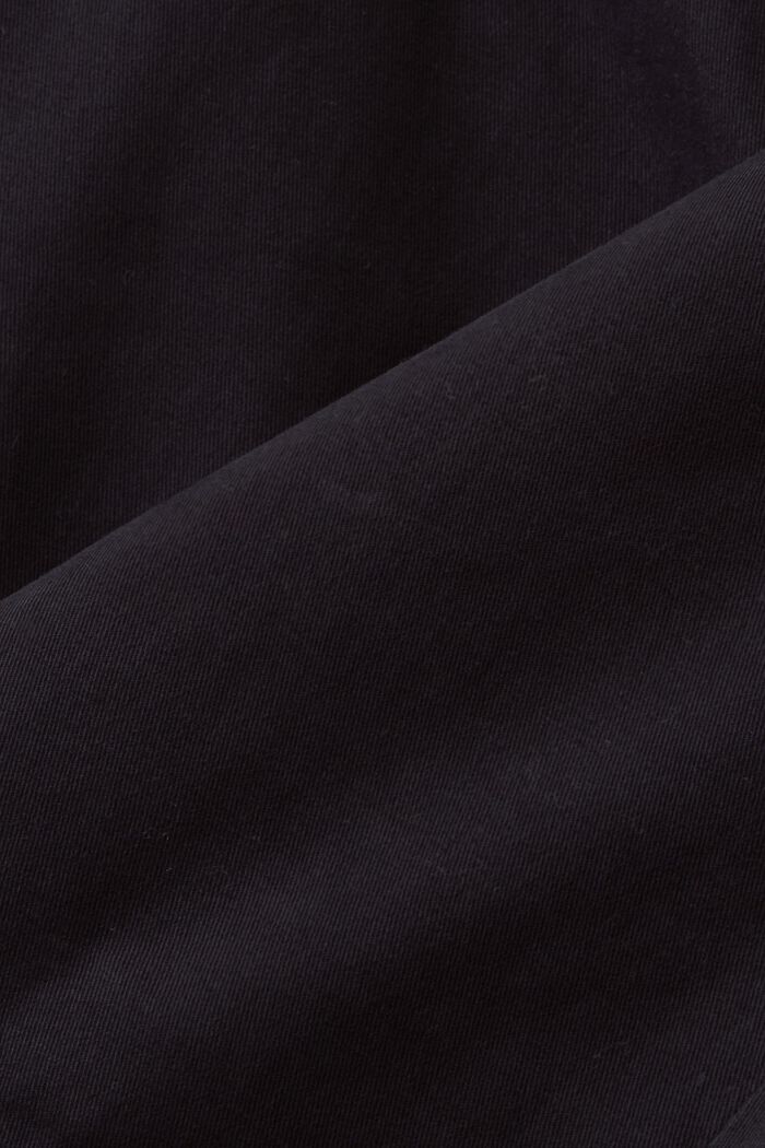Small fit chino broek van katoenen twill, BLACK, detail image number 5