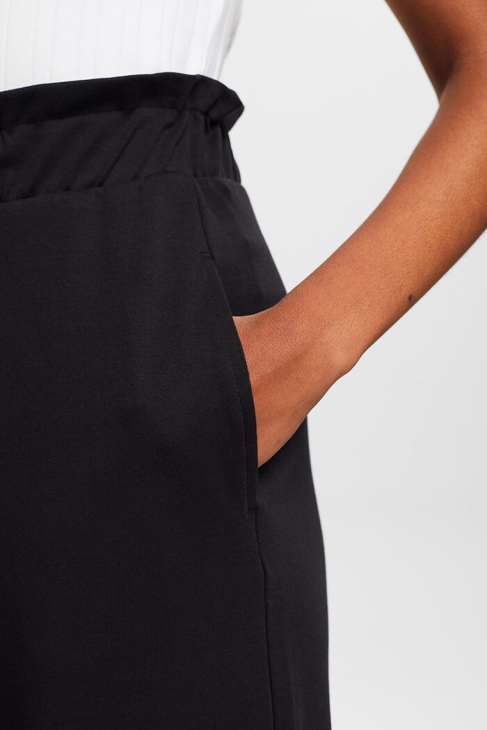 Cropped culotte, BLACK, detail image number 4