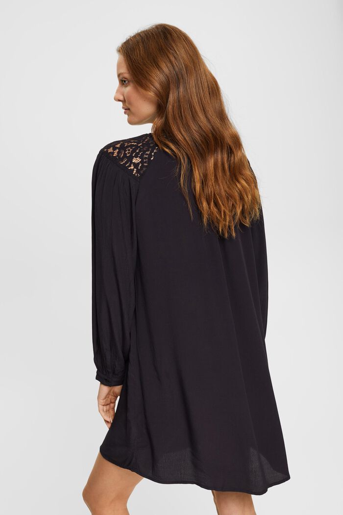 Dresses light woven, BLACK, detail image number 3