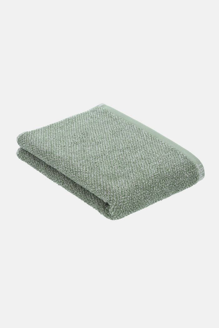Handdoek van 100% katoen, SOFT GREEN, detail image number 1
