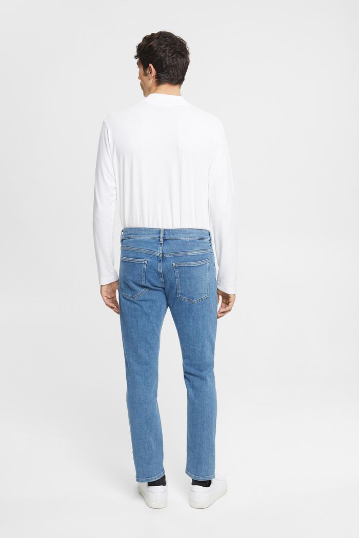 Slim fit-jeans met faded look, BLUE BLEACHED, detail image number 3