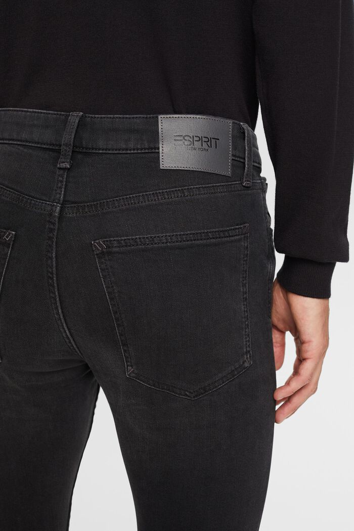 Gerecycled: skinny jeans, BLACK DARK WASHED, detail image number 4