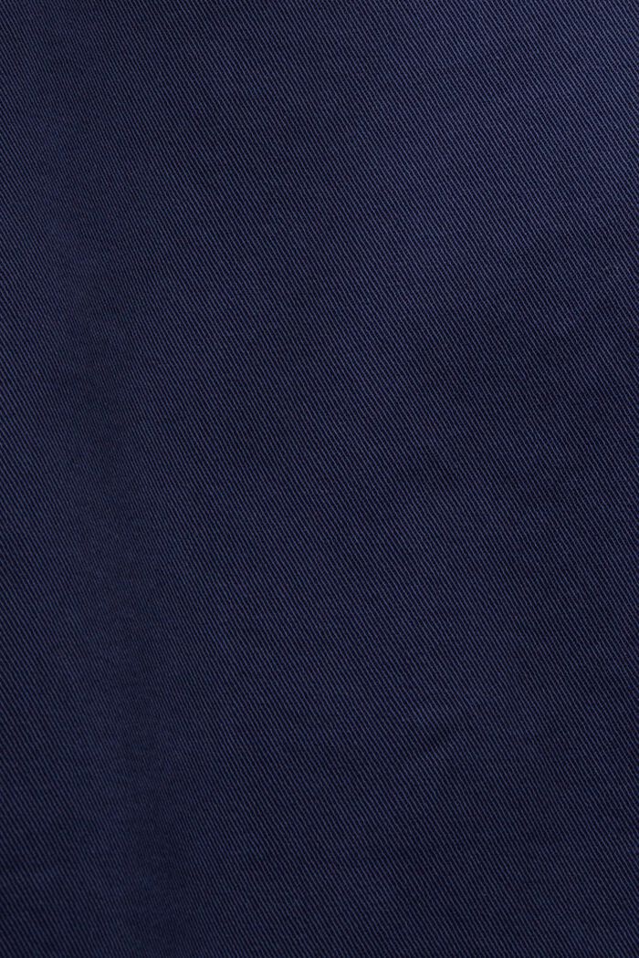 Straight fit chino broek met middelhoge taille, DARK BLUE, detail image number 6