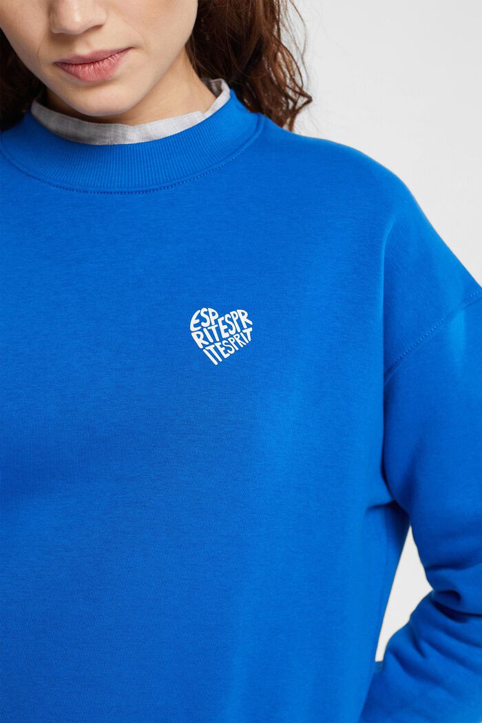 Sweatshirt met logo, BLUE, detail image number 0