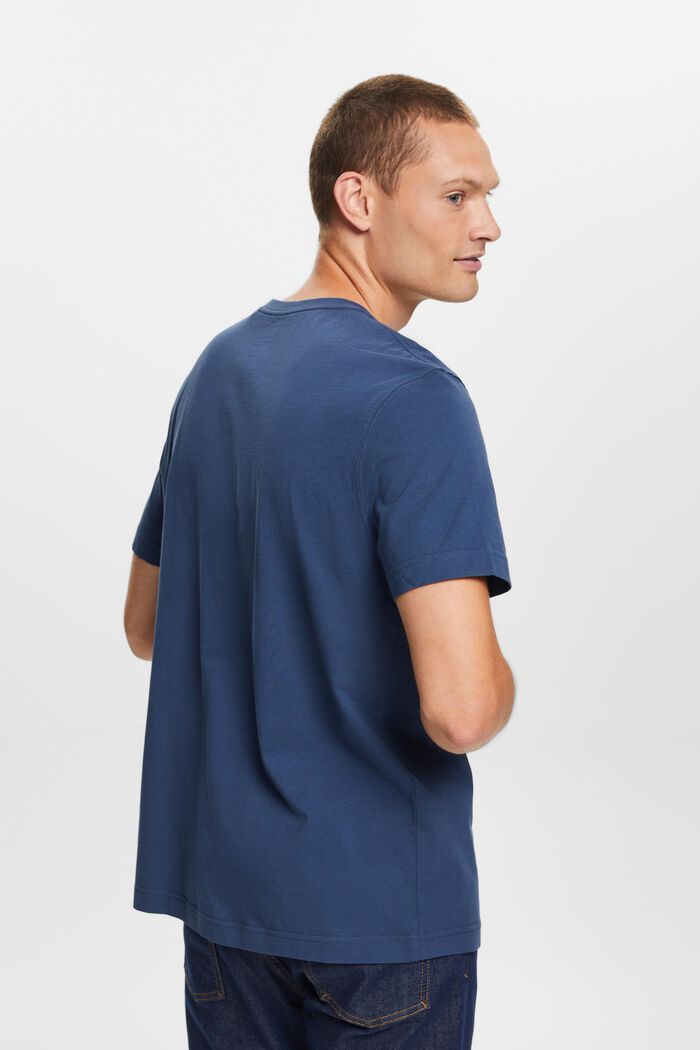 Grafisch T-shirt van katoen-jersey, GREY BLUE, detail image number 3