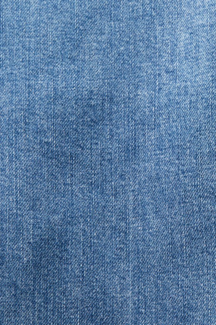 Slim jeans met hoge taille, BLUE LIGHT WASHED, detail image number 5