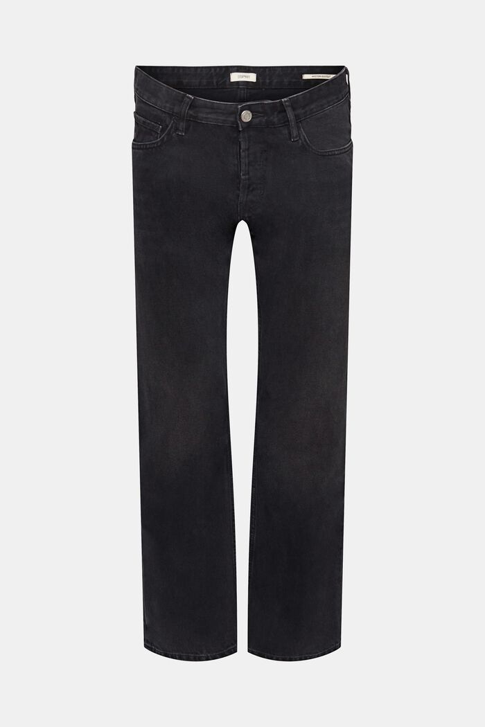 Western bootcut jeans, BLACK DARK WASHED, overview