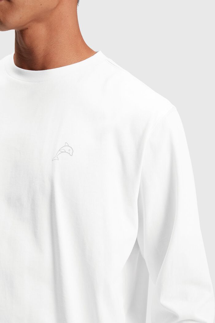 Longsleeve Color Dolphin, WHITE, detail image number 2