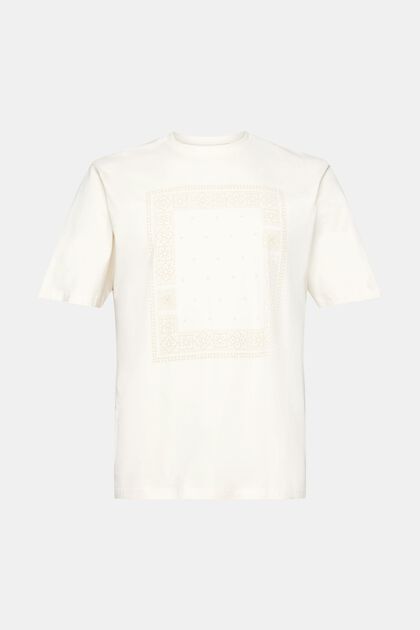 Katoenen T-shirt met relaxed model en print op de voorkant, ICE, overview