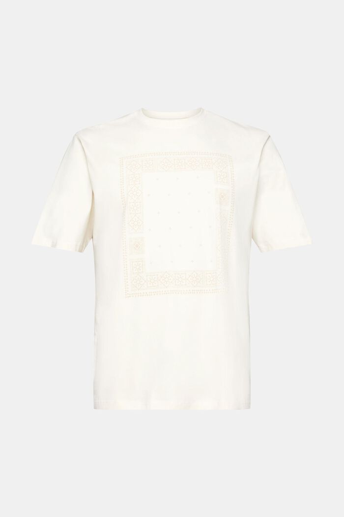 Katoenen T-shirt met relaxed model en print op de voorkant, ICE, detail image number 5