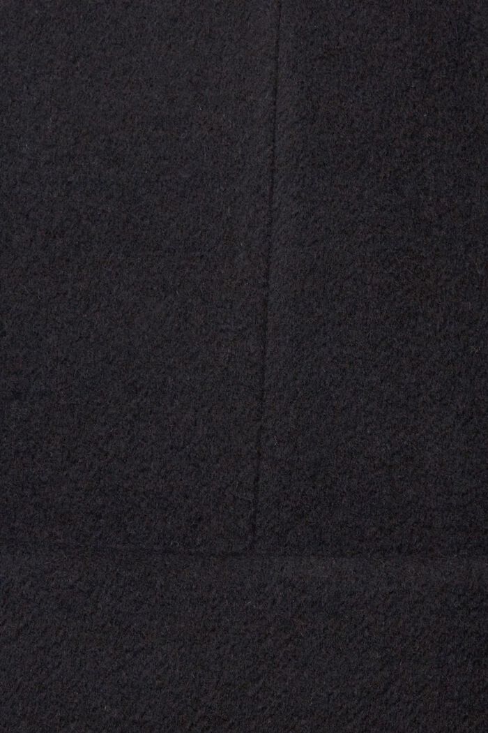 Mantel met wol, BLACK, detail image number 6