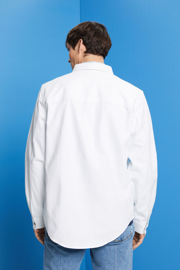 Twill overshirt, 100% katoen, WHITE, detail image number 3
