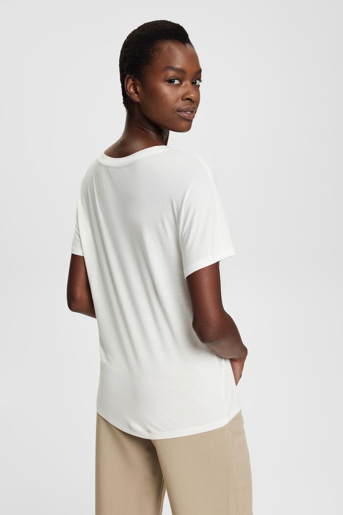T-shirt met print, LENZING™ ECOVERO™, NEW OFF WHITE, detail image number 4
