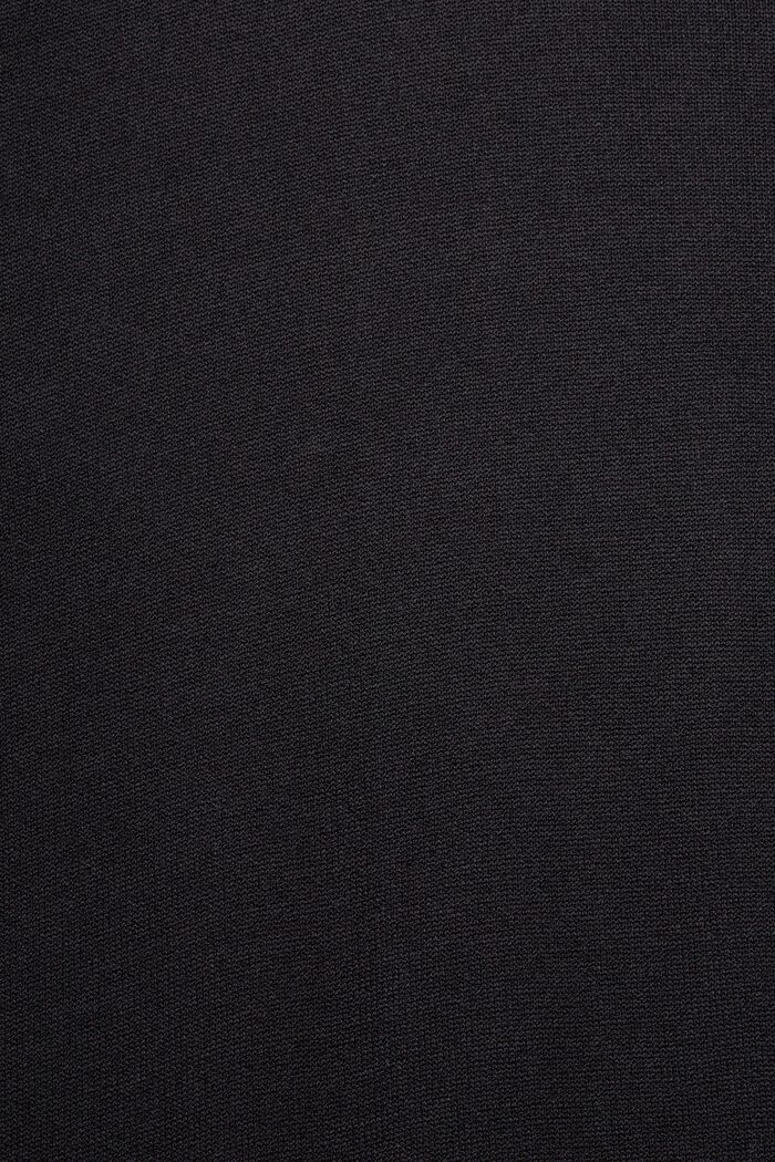 Geplooide jurk met verlaagde taille, BLACK, detail image number 5