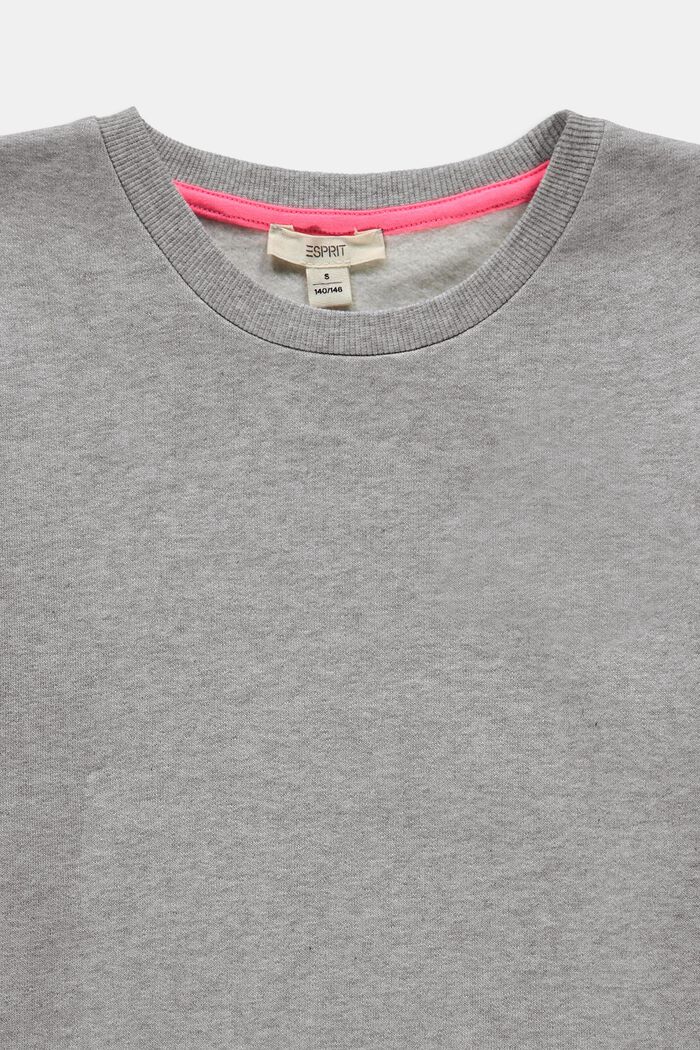 Sweatshirt met aluminiumachtige rand, LIGHT GREY, detail image number 2