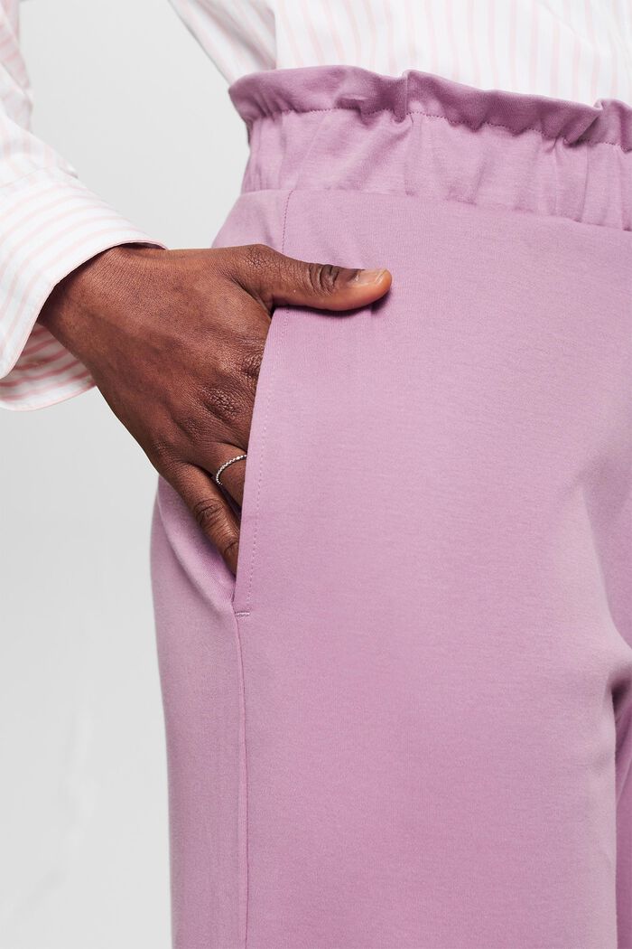 Cropped culotte, MAUVE, detail image number 4