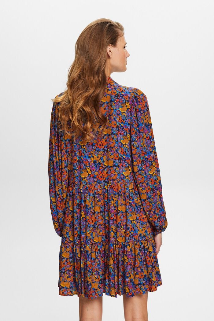 Mini-jurk met print, LENZING™ ECOVERO™, NAVY, detail image number 3