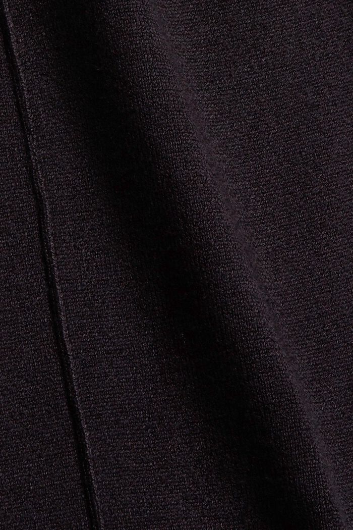 Gebreide broek met LENZING™ ECOVERO™, BLACK, detail image number 1