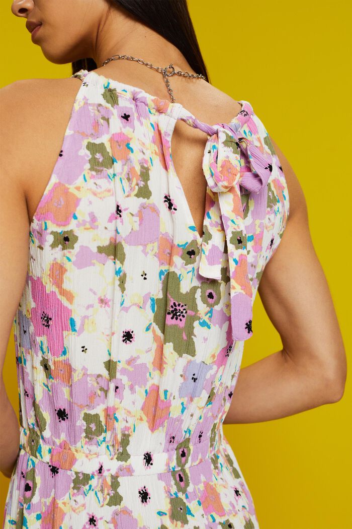 Midi-jurk met motief, PINK, detail image number 2